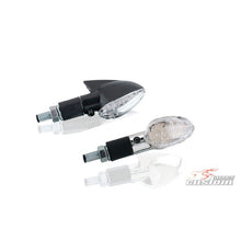 Carica l'immagine nel visualizzatore di Gallery, CUSTOM ACCES FRECCE A LED MODELLO FLECHA COLORE NERO - COD. IF0001N - Materiale: plastica. Lenti trasparenti. Venduti a coppia.