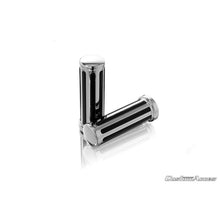 Carica l'immagine nel visualizzatore di Gallery, CUSTOM ACCES MANOPOLE MOD. CLASSIC COLORE INOX - COD. PO0001J - Materiale: plastica. Lunghezza: 133 mm. Diametro: 25.4 mm.