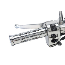 Carica l'immagine nel visualizzatore di Gallery, CUSTOM ACCES MANOPOLE MOD. RAPTOR COLORE INOX - COD. PO0010J - Materiale: metallo. Lunghezza: 139 mm. Diametro: 22 mm.
