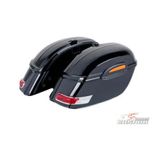Carica l'immagine nel visualizzatore di Gallery, CUSTOM ACCES SET BORSA RIGIDA LATERALE MOD. TOURING NERO - COD. ARS002N - Dimensioni: 355x686x280 mm. Capacita': 33L. Il kit