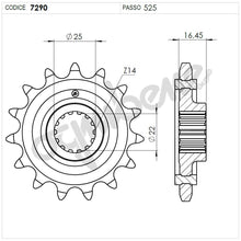 Carica l&#39;immagine nel visualizzatore di Gallery, KIT TRASMISSIONE TROFEO DUCATI Cod. 255928000