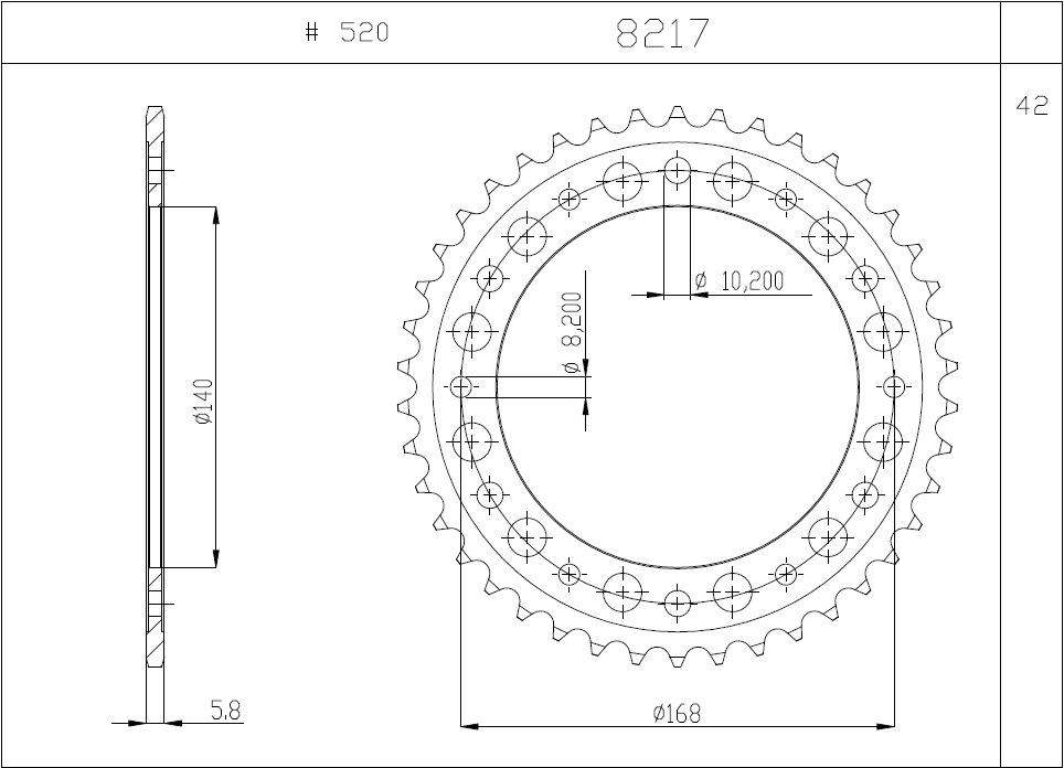 KIT TRASMISSION DID  TROFEO BMW Cod. 376112000