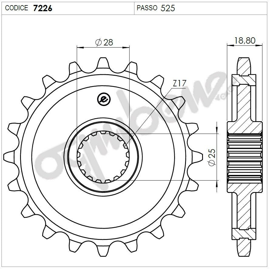 KIT TRASMISSIONE DID BMW Cod. 375727000