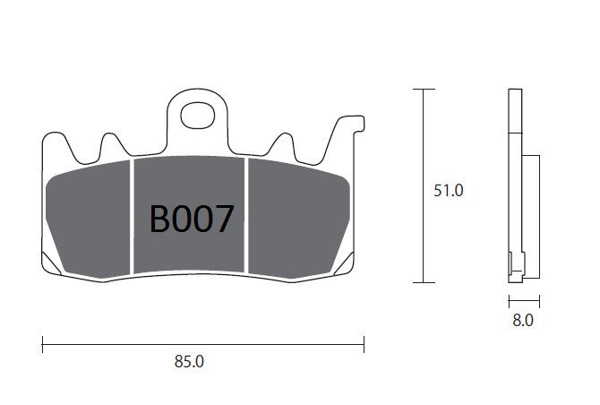 PASTIGLIE OGNIBENE  ZCOO BMW R1200 RT-GS-R