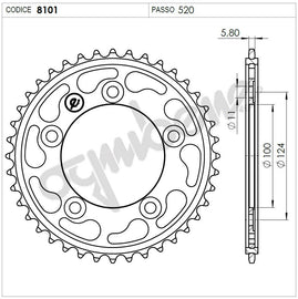 KIT TRASMISSIONE DID DUCATI Cod. 376034000