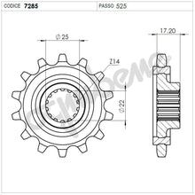 Carica l&#39;immagine nel visualizzatore Galleria, KIT TRASMISSIONE TROFEO DUCATI Cod. 2559231440