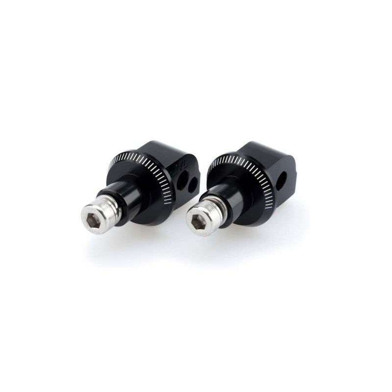 PUIG ADATTATORI POGG. FISSI PASSEGGERO PER APRILIA RSV4 09-12 NERO
