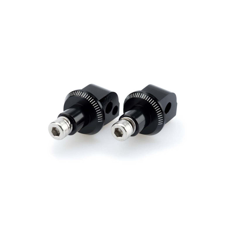 PUIG ADATTATORI POGG. FISSI PASSEGGERO PER APRILIA RSV4 FACTORY 13-14 NERO