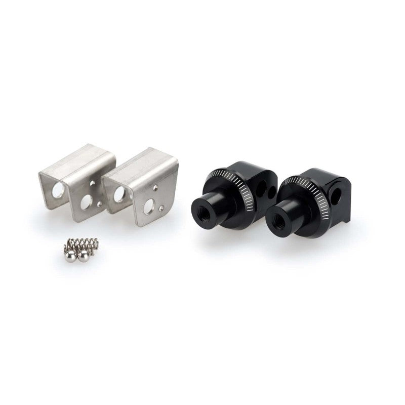 PUIG ADATTATORI POGG. FISSI PASSEGGERO PER BMW F850 GS ADVENTURE 19-23 NERO
