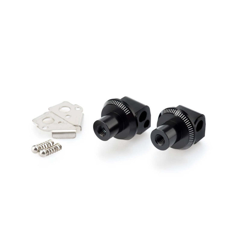 PUIG ADATTATORI POGG. FISSI PASSEGGERO PER BMW R1200GS 08-12 NERO