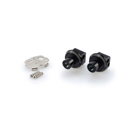 PUIG ADATTATORI POGG. FISSI PASSEGGERO PER BMW R1200GS ADVENTURE 06-07 NERO
