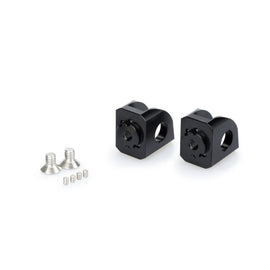 PUIG ADATTATORI POGG. REGOLABILI CONDUCENTE KAWASAKI VERSYS-X 300 17-20 NERO