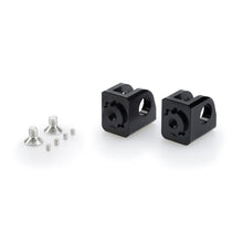 Carica l'immagine nel visualizzatore di Gallery, PUIG ADATTATORI POGG. REGOLABILI CONDUCENTE KAWASAKI ZX-10R 04-05 NERO
