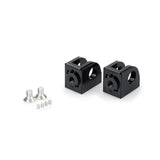 PUIG ADATTATORI POGG. REGOLABILI CONDUCENTE PER KAWASAKI NINJA 1100 SX SE 2025 NERO