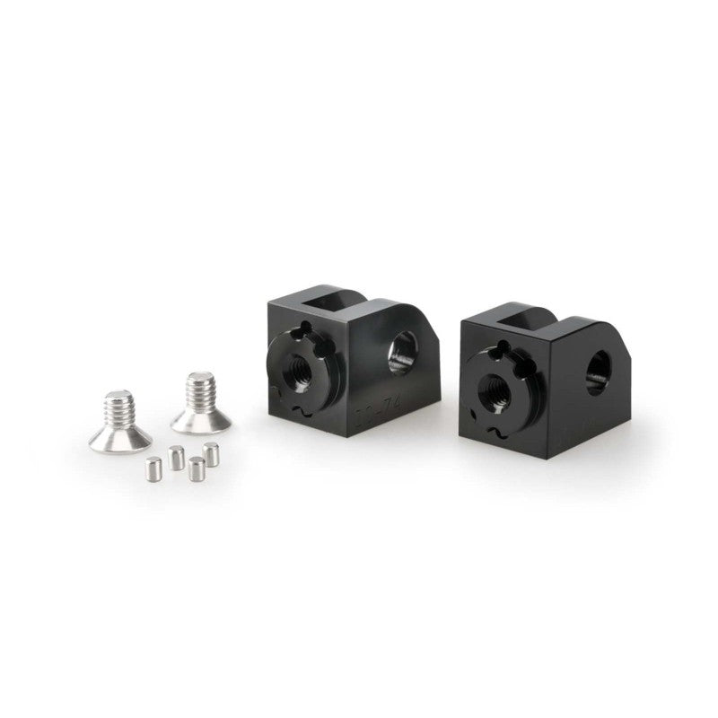 PUIG ADATTATORI POGG. REGOLABILI CONDUCENTE YAMAHA MT-09 SP 24-25 NERO