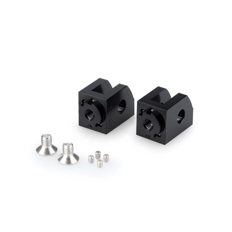 PUIG ADATTATORI POGG. REGOLABILI CONDUCENTE YAMAHA MT-10 22-25 NERO