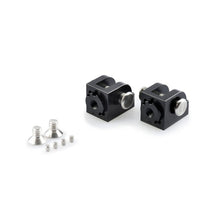 Carica l'immagine nel visualizzatore di Gallery, PUIG ADATTATORI POGG. REGOLABILI CONDUCENTE YAMAHA YZF-R1 04-06 NERO