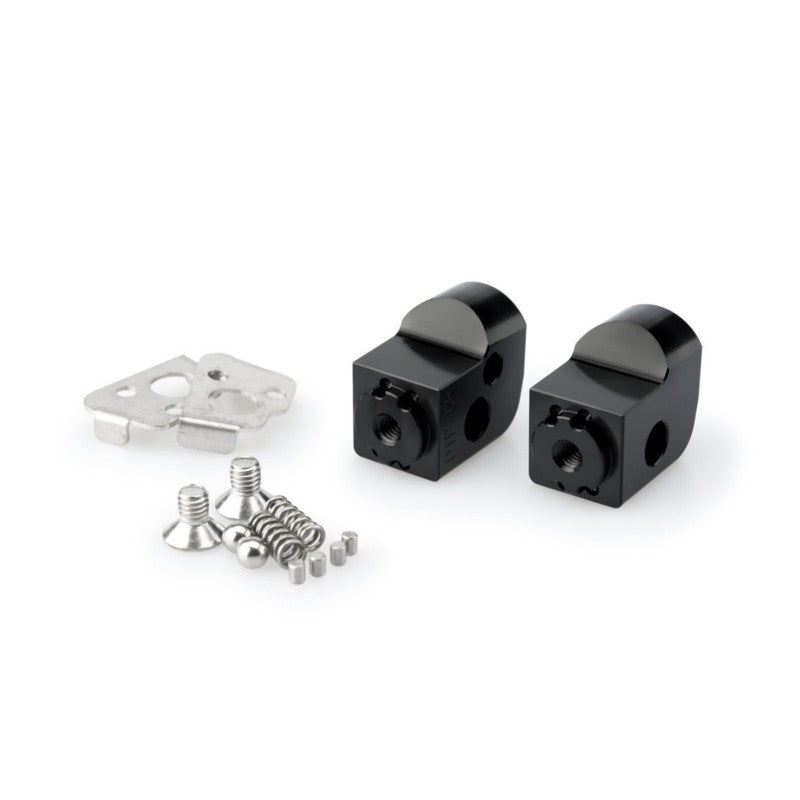 PUIG ADATTATORI POGG. REGOLABILI PASSEGGERO BMW F650 GS 08-12 NERO