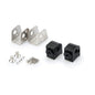 PUIG ADATTATORI POGG. REGOLABILI PASSEGGERO PER BMW F850 GS ADVENTURE 19-23 NERO