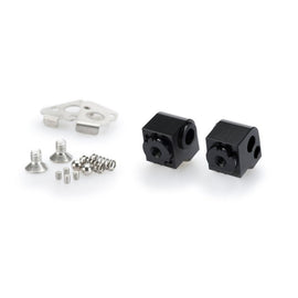 PUIG ADATTATORI POGG. REGOLABILI PASSEGGERO PER BMW R1200GS RALLYE 17-18 NERO