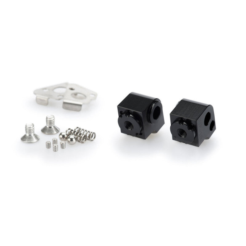 PUIG ADATTATORI POGG. REGOLABILI PASSEGGERO PER BMW R1250 GS 21-24 NERO