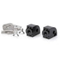 PUIG ADATTATORI POGG. REGOLABILI PASSEGGERO SUZUKI DL800 V-STROM DE 23-25 NERO