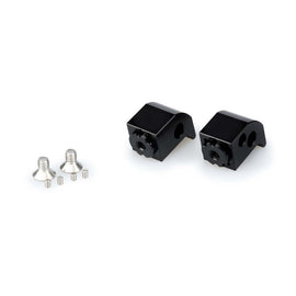 PUIG ADATTATORI POGG. REGOLABILI PASSEGGERO YAMAHA T-MAX 560 2025 NERO