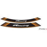 PUIG ADESIVI CERCHI CON LOGO RACING COLORE ARANCIONE
