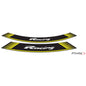 PUIG ADESIVI CERCHI CON LOGO RACING COLORE GIALLO