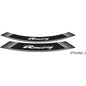 PUIG ADESIVI CERCHI CON LOGO RACING COLORE SILVER