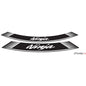 PUIG ADESIVI CERCHI KAWASAKI NINJA BIANCO - Il set consiste di 8 strisce adesive - COD. 5528B