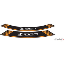 Carica l'immagine nel visualizzatore di Gallery, PUIG ADESIVI CERCHI KAWASAKI Z1000 ARANCIONE - Il set consiste di 8 strisce adesive - COD. 7590T