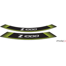 Carica l'immagine nel visualizzatore di Gallery, PUIG ADESIVI CERCHI KAWASAKI Z1000 VERDE - Il set consiste di 8 strisce adesive - COD. 7590V