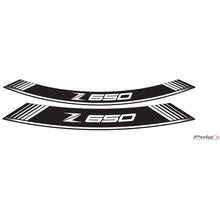 Carica l'immagine nel visualizzatore di Gallery, PUIG ADESIVI CERCHI KAWASAKI Z650 BIANCO - Il set consiste di 8 strisce adesive - COD. 9290B