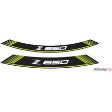 Carica l'immagine nel visualizzatore di Gallery, PUIG ADESIVI CERCHI KAWASAKI Z650 VERDE - Il set consiste di 8 strisce adesive - COD. 9290V
