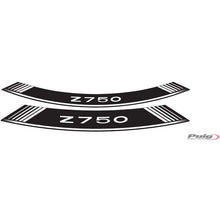 Carica l'immagine nel visualizzatore di Gallery, PUIG ADESIVI CERCHI KAWASAKI Z750 BIANCO - Il set consiste di 8 strisce adesive - COD. 5545B