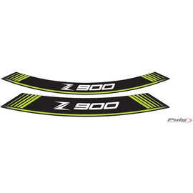 PUIG ADESIVI CERCHI KAWASAKI Z900 VERDE - Il set consiste di 8 strisce adesive - COD. 9291V