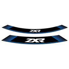 Carica l'immagine nel visualizzatore di Gallery, PUIG ADESIVI CERCHI KAWASAKI ZXR BLU - Il set consiste di 8 strisce adesive - COD. 9292A