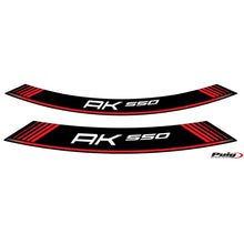 Carica l'immagine nel visualizzatore di Gallery, PUIG ADESIVI CERCHI KYMCO AK 550 ROSSO - Il set consiste di 8 strisce adesive - COD. 9630R