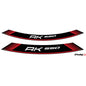 PUIG ADESIVI CERCHI KYMCO AK 550 ROSSO - Il set consiste di 8 strisce adesive - COD. 9630R
