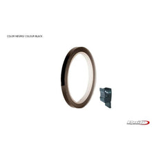 Carica l'immagine nel visualizzatore di Gallery, PUIG ADESIVI CERCHI NERO - Striscia con applicatore - Un kit utilizzabile 2 ruote - Dimensioni: 7x6 mm - Gomme 16-18 - COD.
