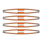 PUIG ADESIVI CERCHI PERFORMANCE ARANCIO FLUO - Kit con 16 strisce adesive, protegge la moto da graffi e raggi UV - COD. 21833T