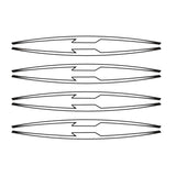PUIG ADESIVI CERCHI PERFORMANCE BIANCO FLUO - Kit con 16 strisce adesive, protegge la moto da graffi e raggi UV - COD. 21833B