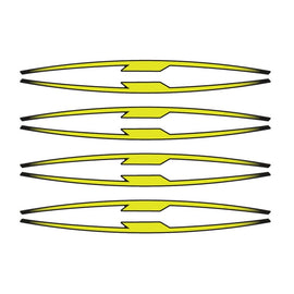 PUIG ADESIVI CERCHI PERFORMANCE GIALLO FLUO - Kit con 16 strisce adesive, protegge la moto da graffi e raggi UV - COD. 21833G