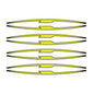 PUIG ADESIVI CERCHI PERFORMANCE GIALLO FLUO - Kit con 16 strisce adesive, protegge la moto da graffi e raggi UV - COD. 21833G