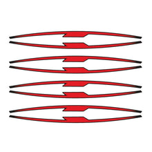 Carica l'immagine nel visualizzatore di Gallery, PUIG ADESIVI CERCHI PERFORMANCE ROSSO FLUO - Kit con 16 strisce adesive, protegge la moto da graffi e raggi UV - COD. 21833R