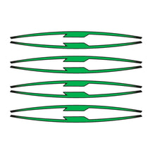 Carica l'immagine nel visualizzatore di Gallery, PUIG ADESIVI CERCHI PERFORMANCE VERDE FLUO - Kit con 16 strisce adesive, protegge la moto da graffi e raggi UV - COD. 21833V