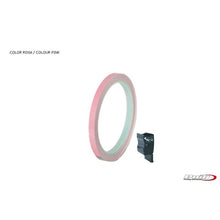 Carica l'immagine nel visualizzatore di Gallery, PUIG ADESIVI CERCHI ROSA - Striscia con applicatore - Un kit utilizzabile 2 ruote - Dimensioni: 7x6 mm - Gomme 16-18 - COD.