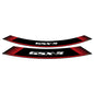PUIG ADESIVI CERCHI SUZUKI GSX-S ROSSO - Il set consiste di 8 strisce adesive - COD. 9442R