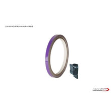 Carica l'immagine nel visualizzatore di Gallery, PUIG ADESIVI CERCHI VIOLA - Striscia con applicatore - Un kit utilizzabile 2 ruote - Dimensioni: 7x6 mm - Gomme 16-18 - COD.